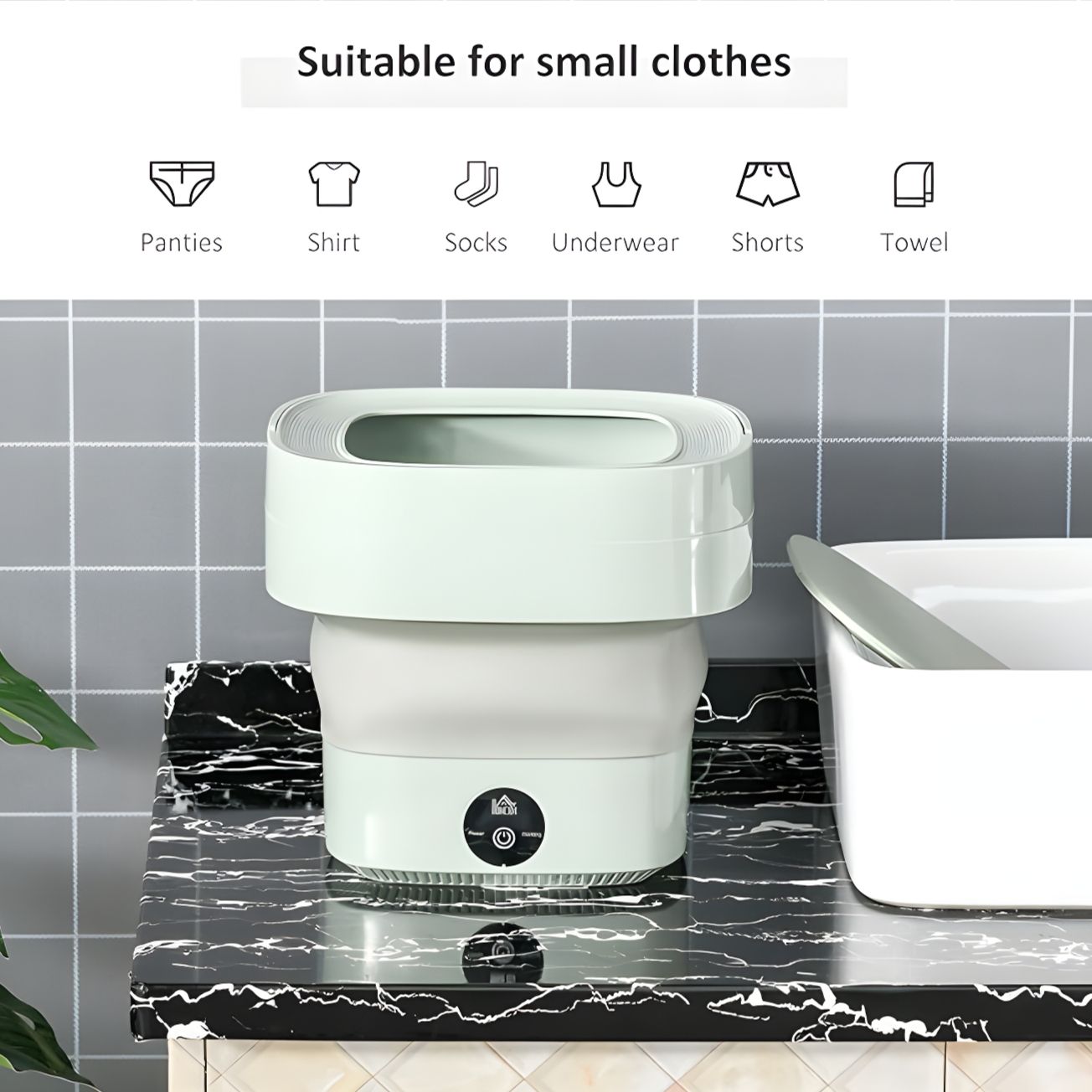 🧺✨ Foldable Mini Laundry Machine ✨🧼