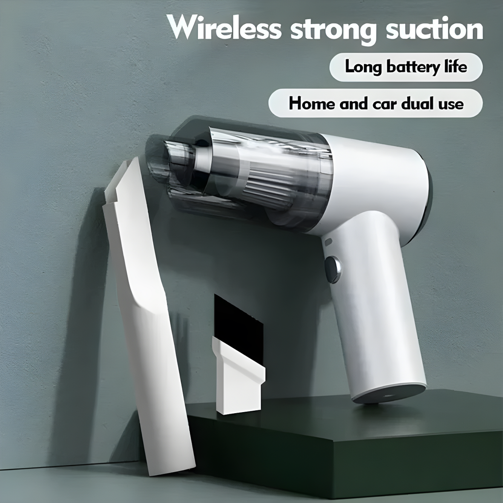 ✨ Portable Cordless Vacuum | 9000Pa Strong Suction 💨 | Ultra-Light & USB Rechargeable 🔋